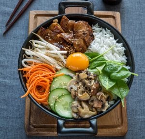 bibimbap de lapin